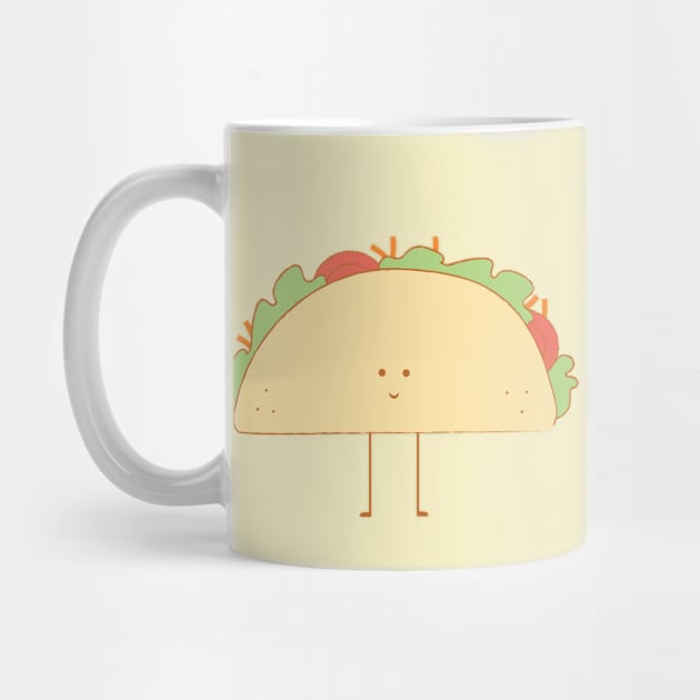 Taco Avocado Mug by HungryDinoDesign